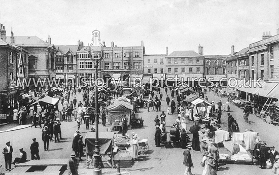 Market Place, Bury St Edmunds, Suffolk. c.1920's